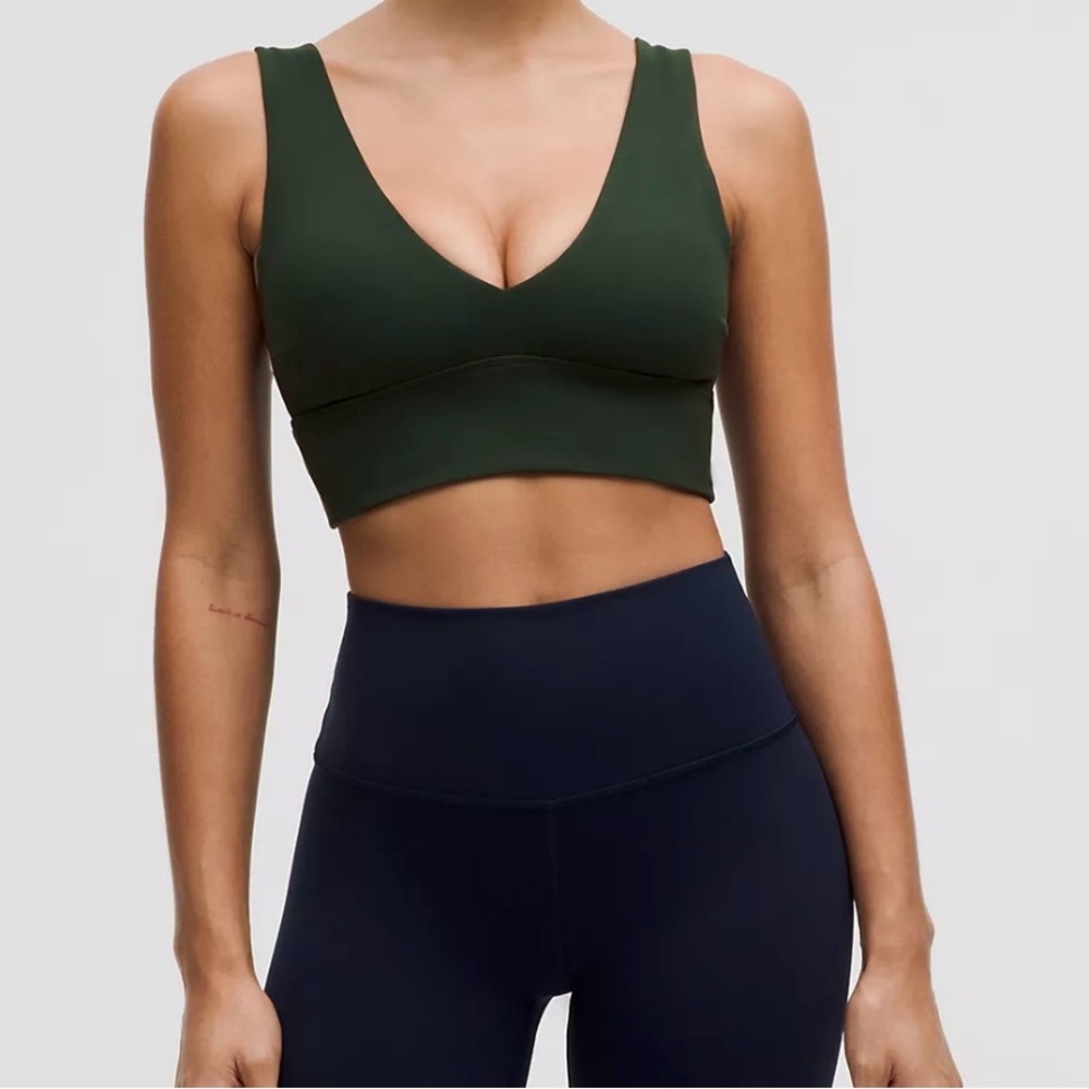 Lululemon Athletica Forest Green Sports Bra